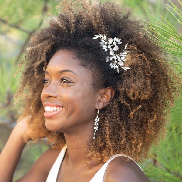 Alexandra Silver Crystal Regal Tiara - Ivory & Co